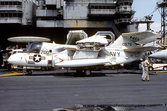 US Navy VS-33 Lockheed S-3A Viking 160576/NG-700 on board USS Kitty Hawk (1987)