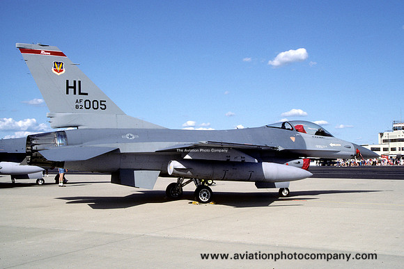 USAF 388 TFW 34 TFS General Dynamics F-16A Fighting Falcon 82-0005/HL (1986)