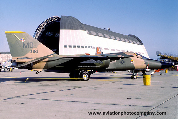 USAF 366 TFW 389 TFTS General Dynamics F-111A Aardvark 67-0081/MO at Moffett Field (1985)