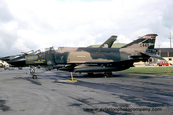 USAF McDonnell F-4C Phantom 63-7449/SA in use with BDRF at RAF Upper Heyford (1987)