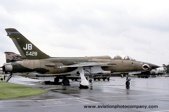 USAF BDRF Upper Heyford Republic F-105G Thunderchief 62-4428/JB (1987)