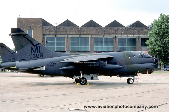 USAF Michigan ANG 107 TFS LTV A-7D 71-0308/MI (1987)