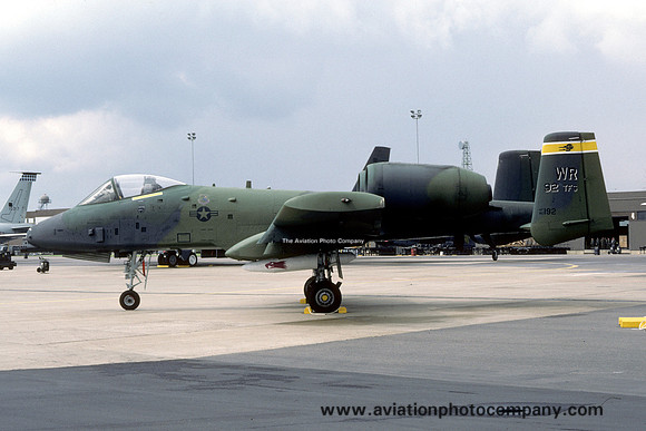 USAF 81 TFW 92 TFS Fairchild A-10A Thunderbolt 80-0192/WR (1987)