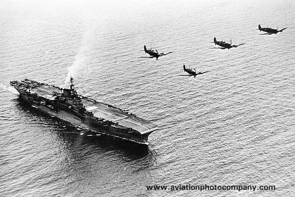 Royal Navy Supermarine Seafire formation