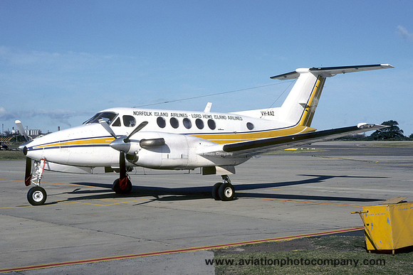 Norfolk Island Airlines/Lord Howe Island Airlines Beech King Air 200 VH-AAZ (1984)