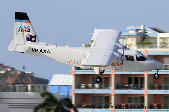 Anguilla Air Services Britten-Norman BN-2B-20 Islander VP-AXA at Princess Juliana International Airport (2024)