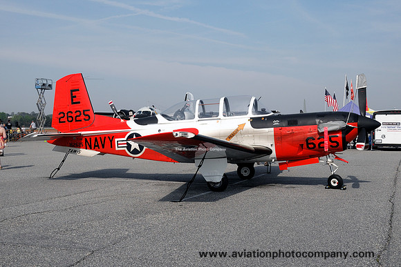 US Navy TAW-5 Beech T-34C Mentor 162625/E-625 at Columbus AP (2012)