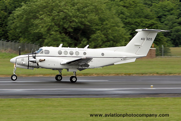 US Army Beech C-12R 94-00320 at Prestwick (2012)