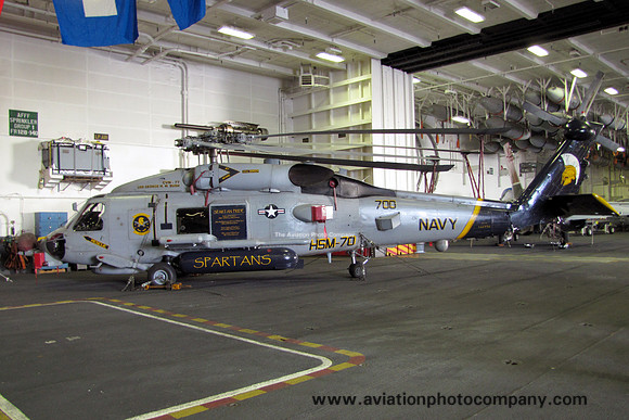 US Navy HSM-70 Sikorsky MH-60R 166536/AJ-700 on board USS George HW Bush (2011)