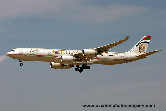 Etihad Airbus A340-500 A6-EHC at Frankfurt IAP (2013)