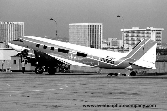 Airgo Douglas C-53 N162E at Los Angeles IAP (1978)
