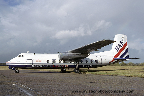 British Air Ferries Handley Page Herald G-ASVO (1985)