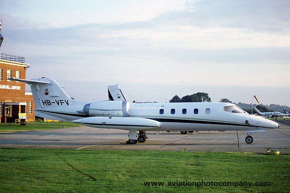 Anstalt Protea Learjet 36A HB-VFV at Biggin Hill (1985)