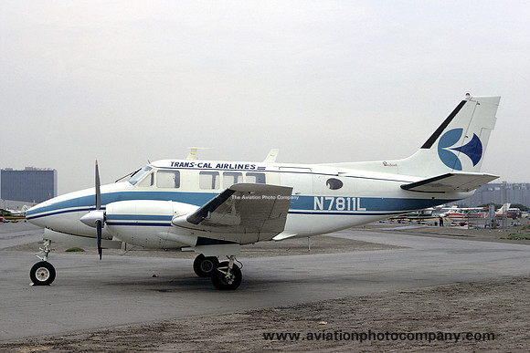 Trans Cal Airlines Beech 65 Queen Air N7811L (1968)