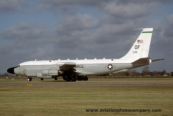 USAF 55 WG 38 RS Boeing RC-135W Rivet Joint 62-4135/OF at RAF Mildenhall (2003)