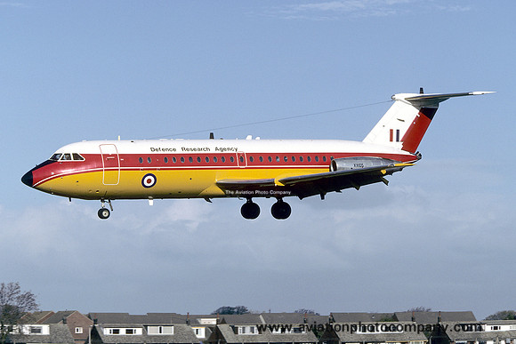 Defence Research Agency BAC 1-11 XX105 at Warton (1996)