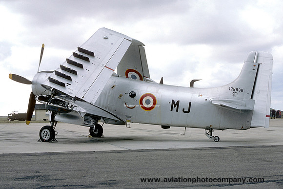 French Air Force EAA601 Douglas A-1E Skyraider 126998/MJ (1975)