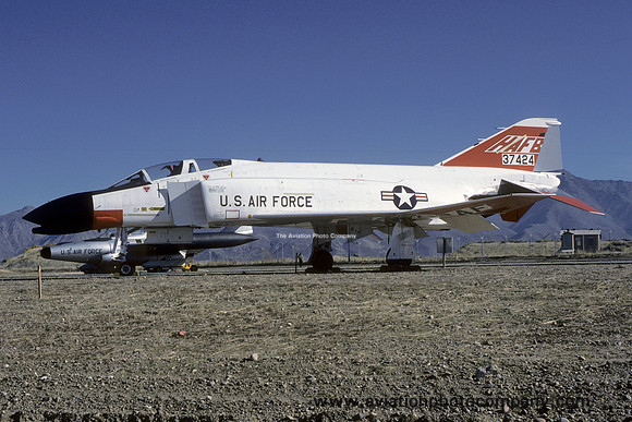 USAF McDonnell F-4C Phantom 63-7424 displayed at Hill AFB (1986)