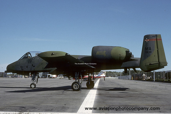 USAF Massachusetts ANG 131 TFS Fairchild A-10A Thunderbolt 78-0630/MA (1986)