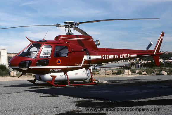 French Securite Civile Aerospatiale AS.350B2 Ecureuil F-ZBFT (1990)