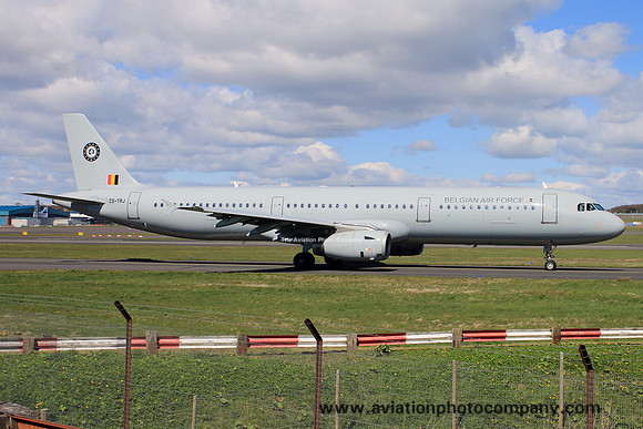 Belgian Air Force Airbus A321-200 CS-TRJ at Prestwick (2015)