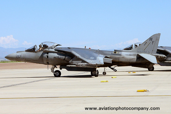 US Marines VMA-513 McDonnell Douglas AV-8B Harrier 165572/WF-07 (2005)