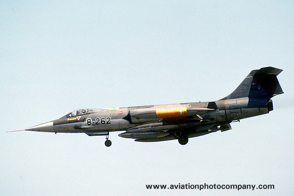 Turkish Air Force Lockheed F-104G Starfighter 8-262 (1990)