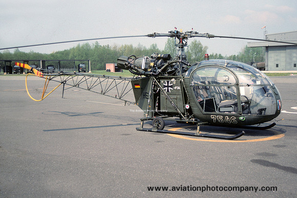 German Army HFS7 Sud Alouette II 75+46 (1990)