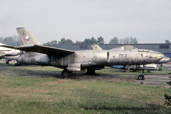 Czech Air Force Ilyushin Il-28RTR 692 displayed at Kbely (1990)