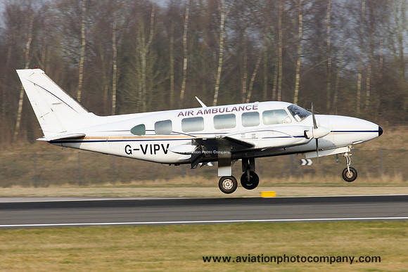 Capital Air Ambulance Piper PA-31-350 Navajo Chieftain G-VIPV (2017)