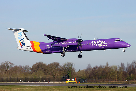 FlyBe DHC-8-402 G-PRPE at Manchester IAP (2017)