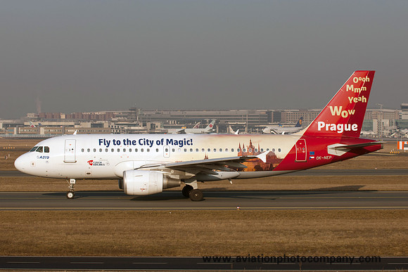 CSA Czech Airlines Airbus A319-112 OK-NEP at Frankfurt IAP (2017)
