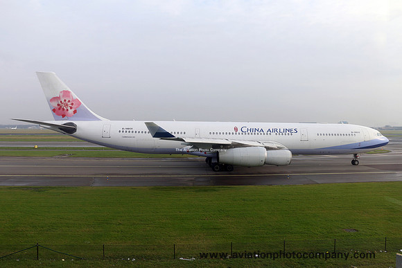China Airlines Airbus A340-313X B-18805 at Amsterdam Schiphol IAP (2015)