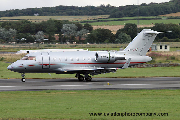 Vistajet Malta Bombardier Challenger 605 9H-VFA at Prestwick (2015)