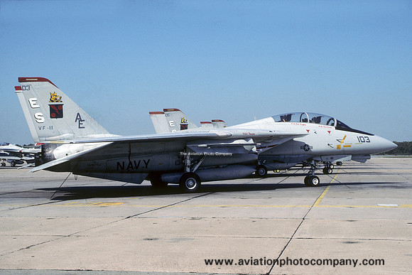 US Navy VF-11 Grumman F-14A Tomcat 161871/AE-103 (1987)