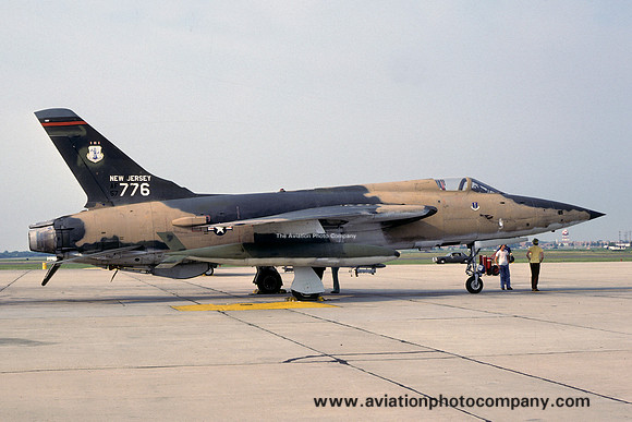 USAF New Jersey ANG 141 TFS Republic F-105B Thunderchief 57-0776 (1979)