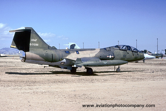 USAF Lockheed F-104D Starfighter 57-1330 stored at MASDC Davis Monthan (1976)