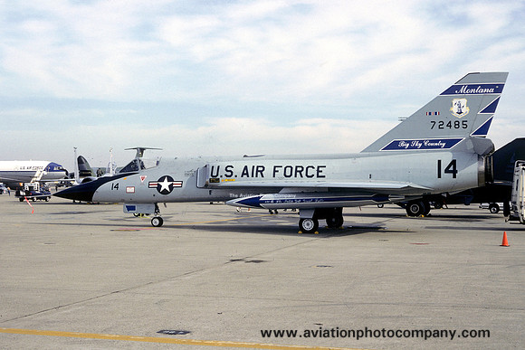 USAF Montana ANG 186 FIS Convair F-106A Delta Dart 57-2485 (1987)