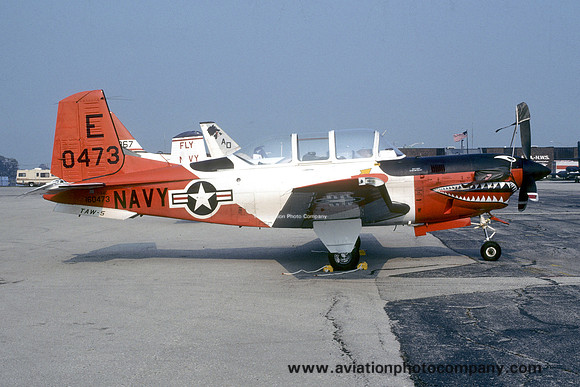 US Navy TAW-5 Beech T-34C Mentor 160473/E (1986)