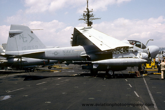 US Navy VA-165 Grumman A-6E Intruder 161659/NG-502 on board USS Enterprise (1987)