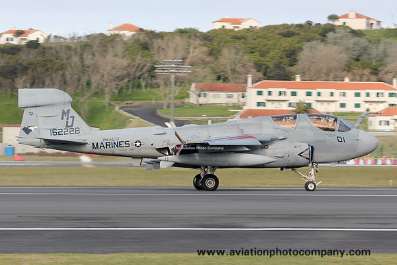 US Marines VMAQ-3 Grumman EA-6B Prowler 162228/MD-01 at Lajes (2017)