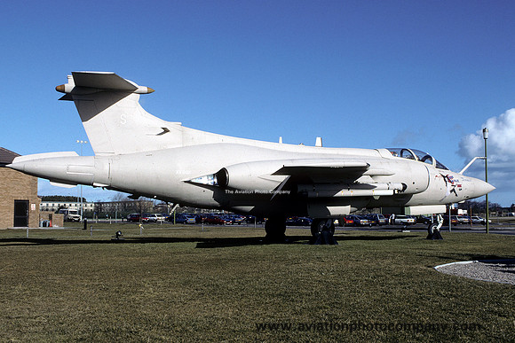 RAF Blackburn Buccaneer S.2 XV863 displayed at RAF Lossiemouth (1994)