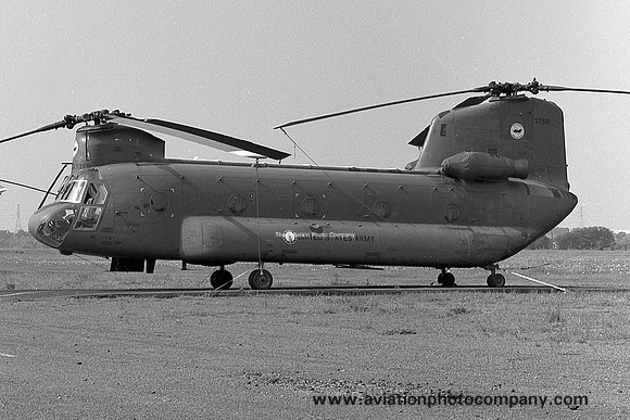 US Army Texas ArNG 149th Aviation Battalion Vertol CH-47A Chinook 63-7918 (1975)