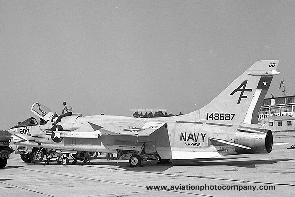 US Navy VF-202 Chance F-8H Crusader 148687/AF-200 (1975)