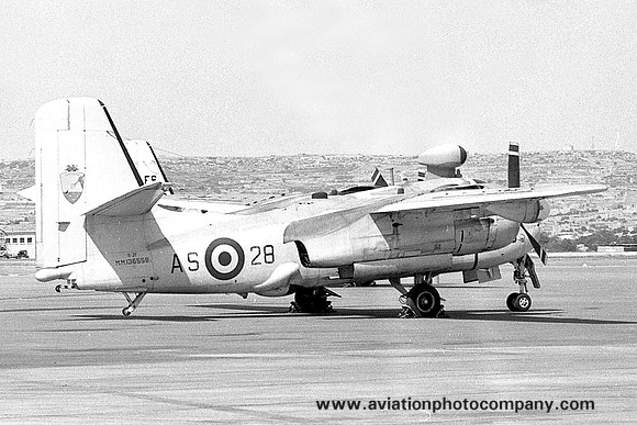 Italian Navy Grumman S-2F Tracker MM136558/AS-28 at RAF Luqa (1971)