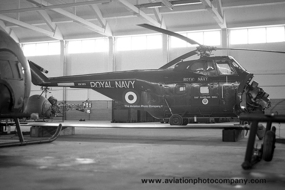 Royal Navy Westland Whirlwind HAS.7 XN385 stored at Wroughton (1976)