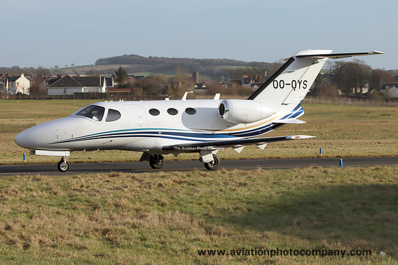 Air Service Liege Cessna 510 Citation MustangOO-OYS at Prestwick (2025)