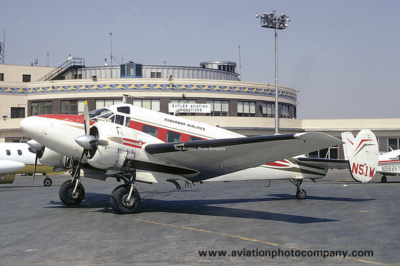 Suburban Airlines Beech E18S N51W (1971)