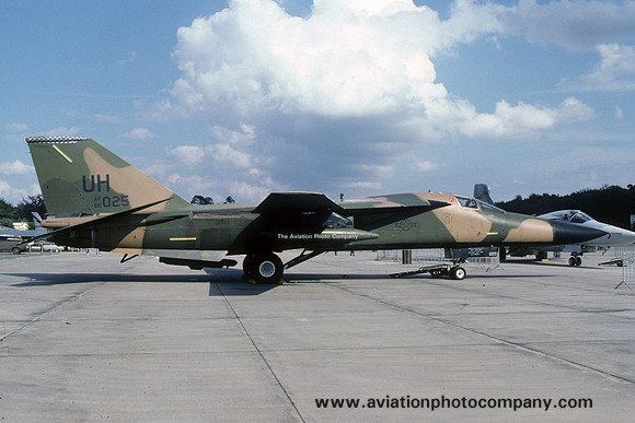 USAF 20th Tactical Fighter Wing 55th Tactical Fighter Squadron GD F-111E Aardvark 68-0025/UH (1987)