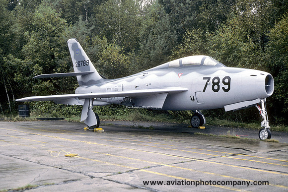 Republic F-84F Thunderstreak 52-6789 at Ramstein (1987)
